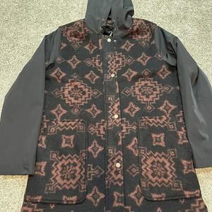 Pendleton Vintage Wool‎ Hoodie Aztec Geometric Design￼￼ Size Small